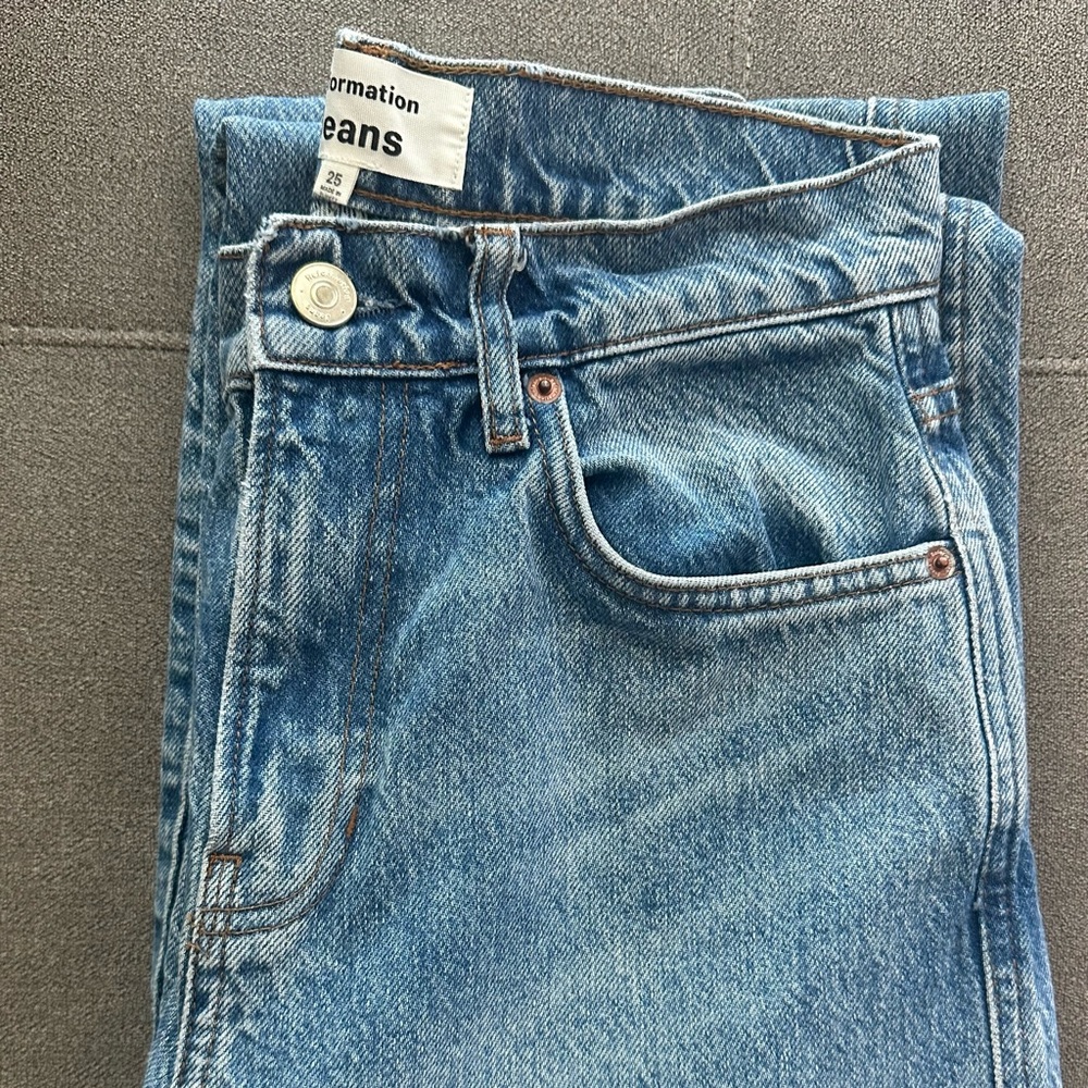 Reformation Val 90s Mid Rise Straight Jeans - Picture 8 of 10